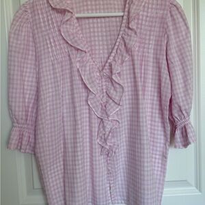 Paneros Chloe Shirt in Pink Plaid